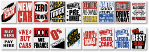 JUMBO UNDER HOOD SIGNS