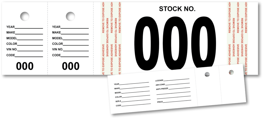 VEHICLE STOCK NUMBER TAGS – karkare