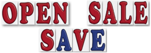 3-D JUMBO UNDER HOOD SIGN SETS